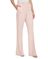 Dkny Petite Front Seamed Wide-Leg Pants