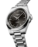 Longines Men's Swiss Automatic Conquest Stainless Steel Bracelet Watch 41mm