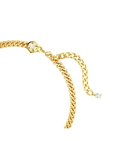 Swarovski Round Cut, White, Gold-Tone or Ruthenium Plated Numina Necklace