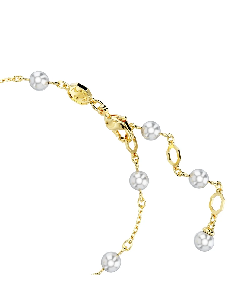 Swarovski Crystal Swarovski Imitation Pearls, Starfish, Multicolored, Gold-Tone Idyllia Bracelet