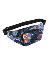 World Traveler Geometric 14-Inch Fanny Pack Adjustable Cross body Waist