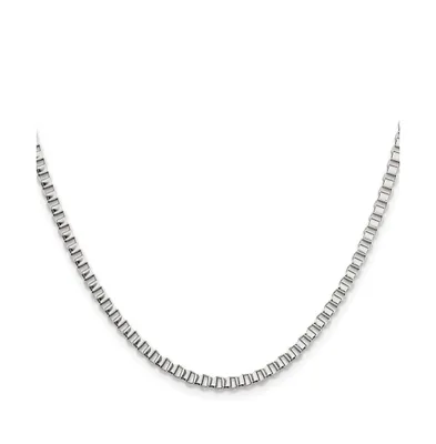 Chisel Stainless Steel Polished 3.2mm Box Chain Necklace