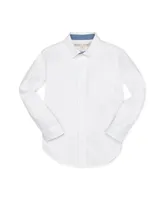Hope & Henry Boys' Linen Classic Button Down Shirt