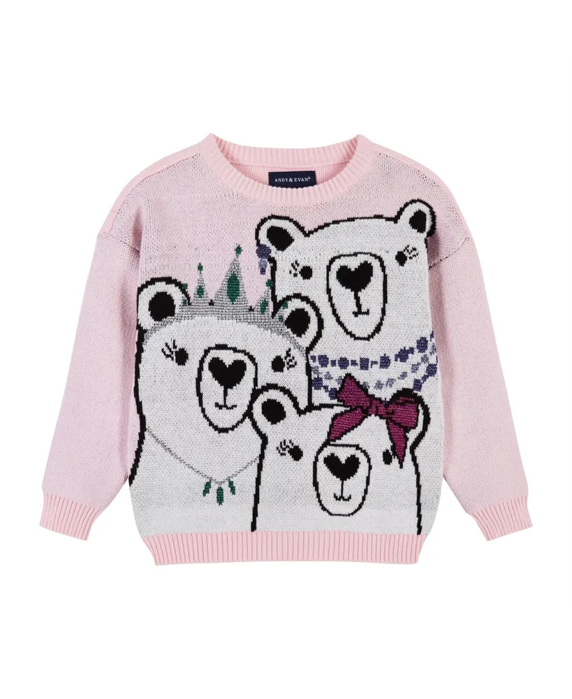 Toddler/Child Girls Bear Sweater Set