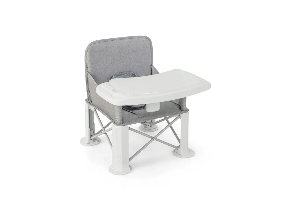 Portable Baby Booster Seat with Straps and Double Tray