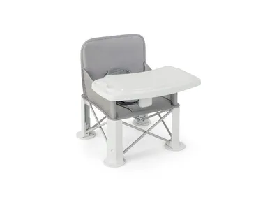 Portable Baby Booster Seat with Straps and Double Tray