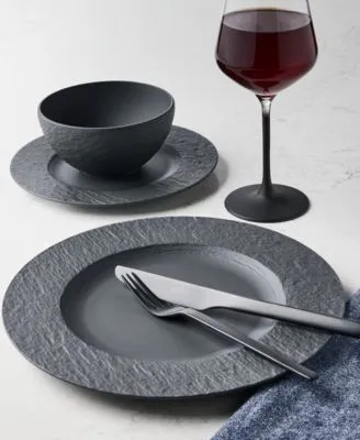 Villeroy Boch Manufacture Rock Dinnerware Glassware Flatware