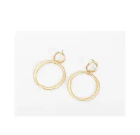 Hollywood Sensation Double Hoop Dangle Earrings