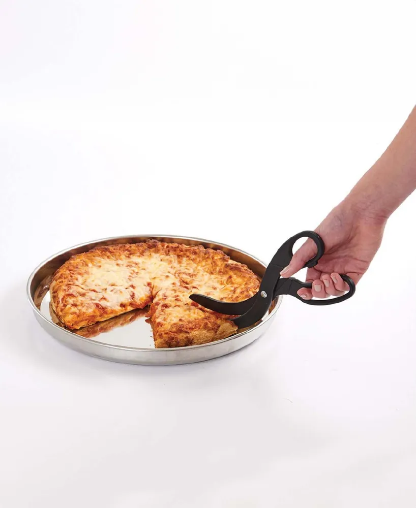 Fante's 3-Piece Crispy Pizza Pan with Pizza Scissors and Olive Oil Can Set, The Italian Market Original Since 1906