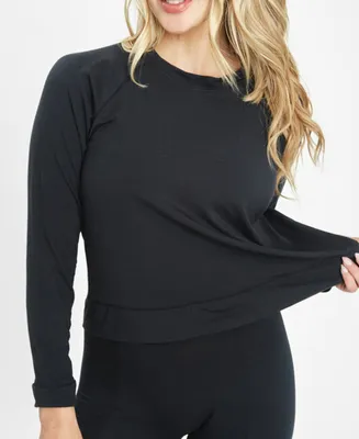 Lively Women's The All-Day Crew Neck Long-Sleeve Top