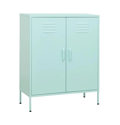 vidaXL Storage Cabinet Mint 31.5"x13.8"x40" Steel