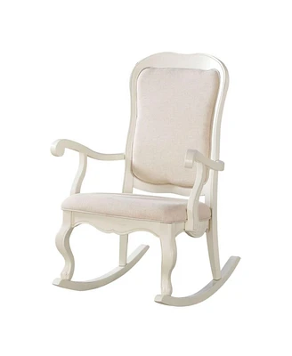 Simplie Fun Sharan Rocking Chair In Fabric