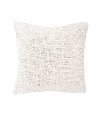 Cozy Cotton Ivory Boucle 26x26 Pillow Cover
