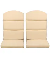 Aoodor High-Back Patio Cushion Olefin Fabric Set of 2-Indoor&Outdoor