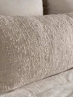 Cozy Cotton Beige Boucle 20x54 Down Alternative Body Pillow