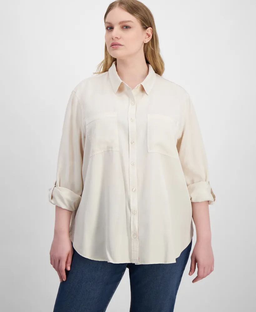 Calvin Klein Jeans Trendy Plus Utility Shirt