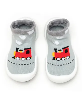 Komuello Infant Boys Breathable Washable Non-Slip Sock Shoes Train