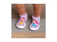 Komuello's Baby Girl First Walk Sock Shoes Mermaid Sisters