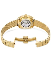 Certina Women's Swiss Automatic Ds-2 Lady Gold Pvd Stainless Steel Mesh Bracelet Watch 28mm