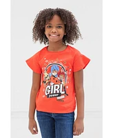 Miraculous Rena Rouge Cat Noir Ladybug Girls 3 Pack T-Shirts Little Kid to Big