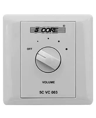 5 Core speaker selector Volume Control Switch Rotary Knob Fader Control Indoor Outdoor whole House Speaker System Volume Control Wall Switch