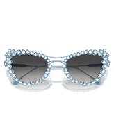 Swarovski Women's Gradient Sunglasses with Crystals clip-on, SK7011