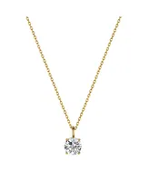 ModaSport Clear Cubic Zirconia Round Pendant Necklace