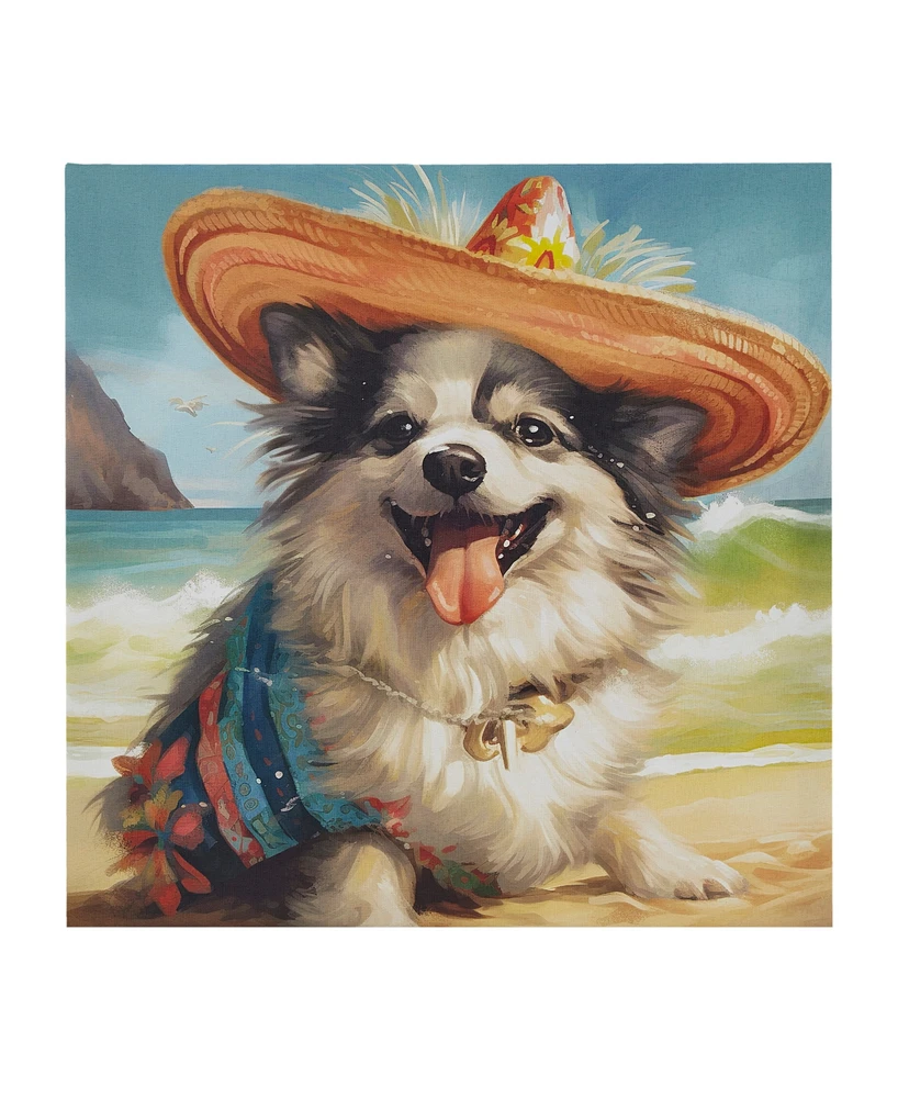 Madison Park Beach Dogs Chihuahua Canvas Wall Art