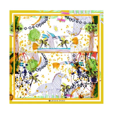 Jessie Zhao New York Silk Scarf of Wonderful World: Once Upon A Time