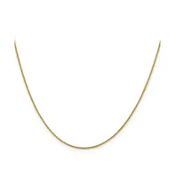 18k Yellow Gold 24" Diamond-cut Spiga Chain Necklace