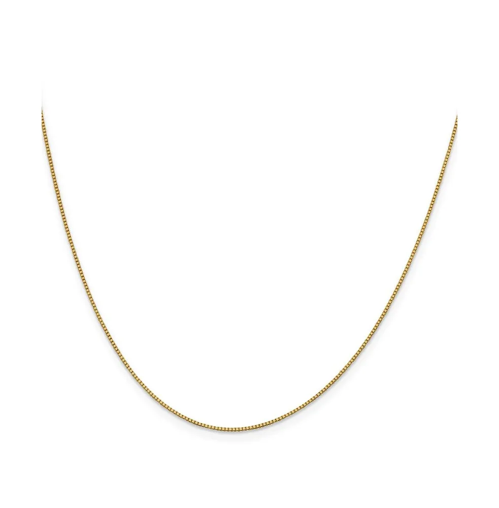 18K Gold 18" Box with Lobster Clasp Chain Necklace
