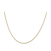 18K Gold 18" Box with Lobster Clasp Chain Necklace