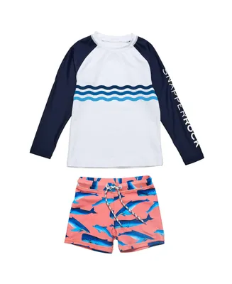 Whale Tail Ls Baby Set Boys