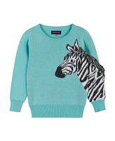 Andy & Evan Little Girls Toddler/Child Zebra Sweater Set