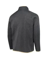 Men's Columbia Gray Purdue Boilermakers Canyon Point Omni-Shield Raglan Half-Zip Pullover Top