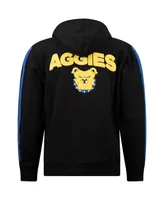 Men's Fisll Black North Carolina A&T Aggies Oversized Stripes Pullover Hoodie