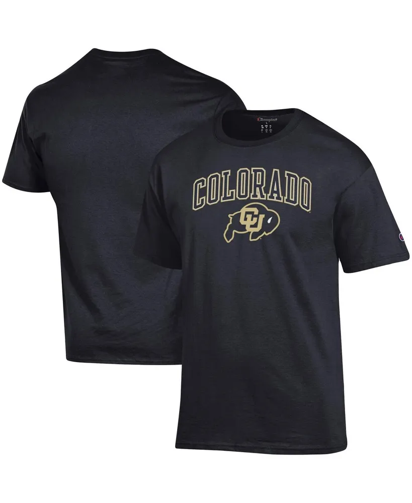 Men's Champion Black Colorado Buffaloes Arch Over Logo T-shirt