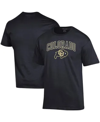 Men's Champion Black Colorado Buffaloes Arch Over Logo T-shirt