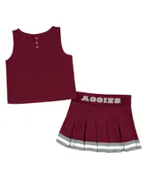 Girls Toddler Colosseum Maroon Texas A&M Aggies Carousel Cheerleader Set