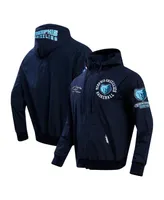 Men's Pro Standard Navy Memphis Grizzlies Hybrid Full-Zip Hoodie