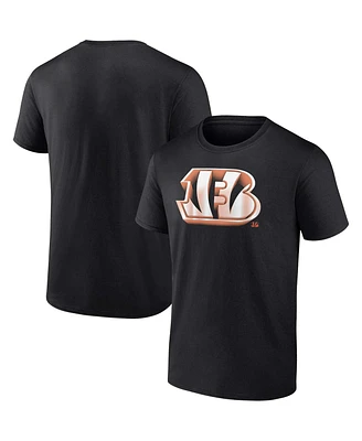 Men's Fanatics Black Cincinnati Bengals Chrome Dimension T-shirt