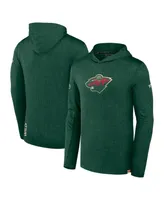 Men's Fanatics Green Minnesota Wild Authentic Pro Lightweight Pullover Hoodie