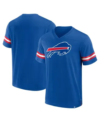 Men's Fanatics Royal Buffalo Bills Jersey Tackle V-Neck T-shirt