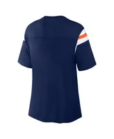 Women's Fanatics Navy Denver Broncos Classic Rhinestone T-shirt