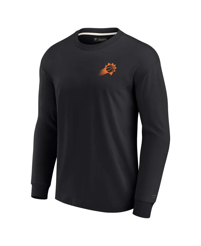 Men's and Women's Fanatics Signature Black Phoenix Suns Super Soft Long Sleeve T-shirt