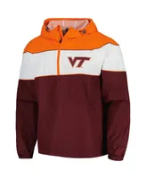 Men's G-iii Sports by Carl Banks Maroon Virginia Tech Hokies Center Line Half-Zip Raglan Hoodie Jacket