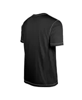 Men's New Era Black Las Vegas Raiders Third Down Puff Print T-shirt