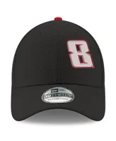 Men's New Era Black Kyle Busch 39THIRTY Panel Flex Fit Hat