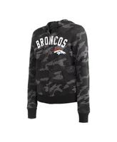 Women's New Era Black Denver Broncos Camo Full-Zip Hoodie