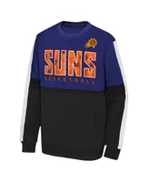 Big Boys Purple, Black Phoenix Suns Strong Side Pullover Sweatshirt
